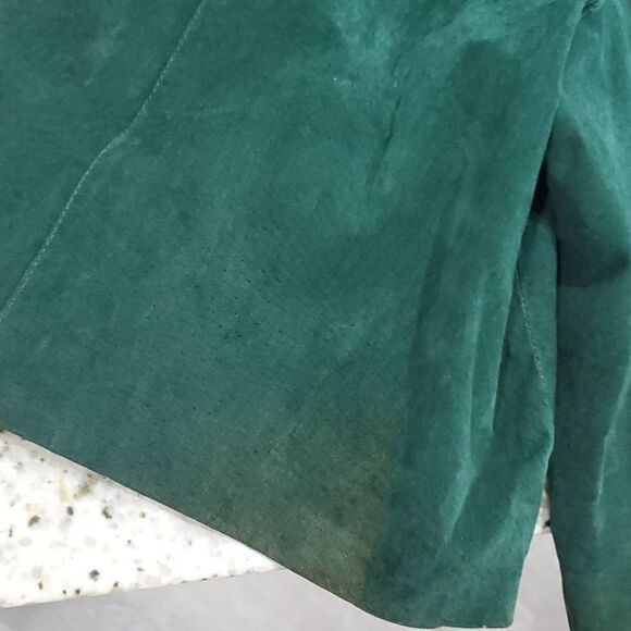 Bedford Fair Vintage Women’s Dark Green High Waist Suede Shorts , Size 6 - Picture 4 of 8